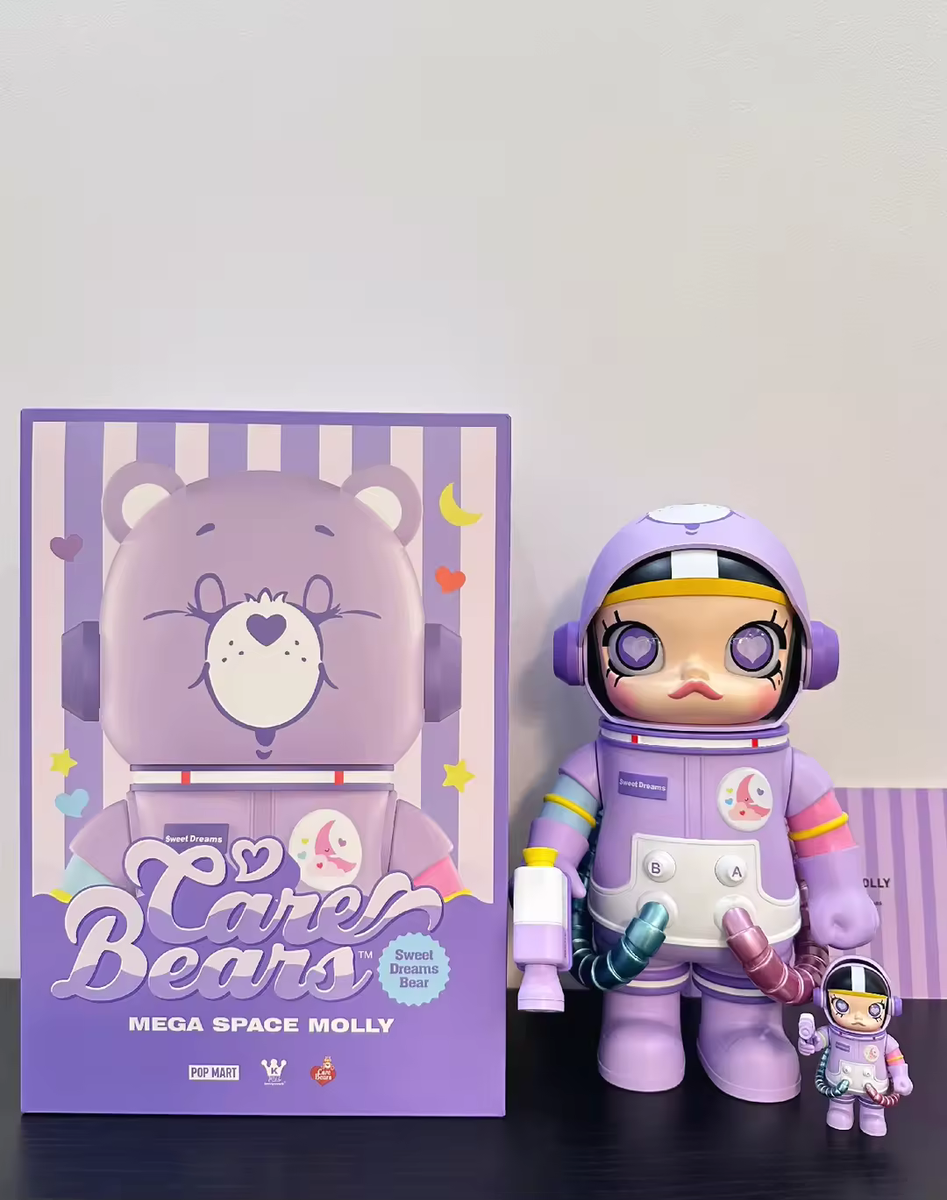 POP MART MEGA SPACE MOLLY 400%+100% Sweet Dream Bears Care Bears