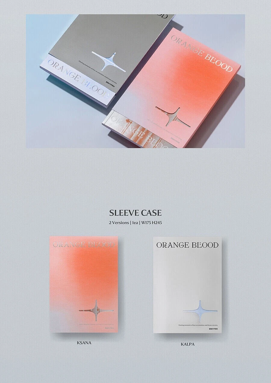 ENHYPEN [ORANGE BLOOD] 5th Mini Album KSANA CD+Photo Book+4 Card+