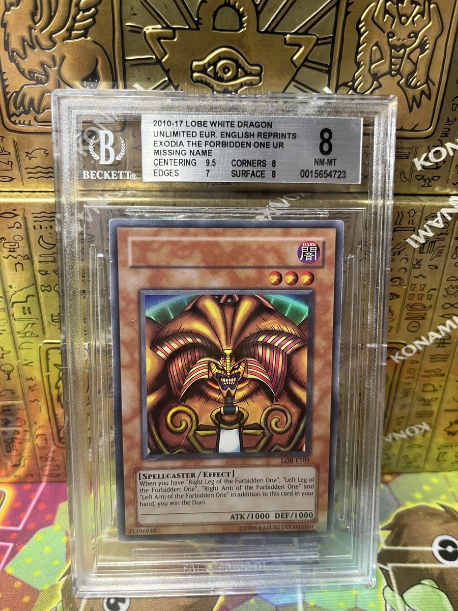 Yugioh BGS 8 Exodia The Forbiden One LOB-E101 Unlimited Europe No