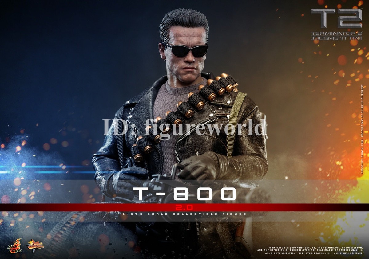 In stock Hot Toys MMS795 1/6 Terminator 2: Judgment Day T-800 2.0