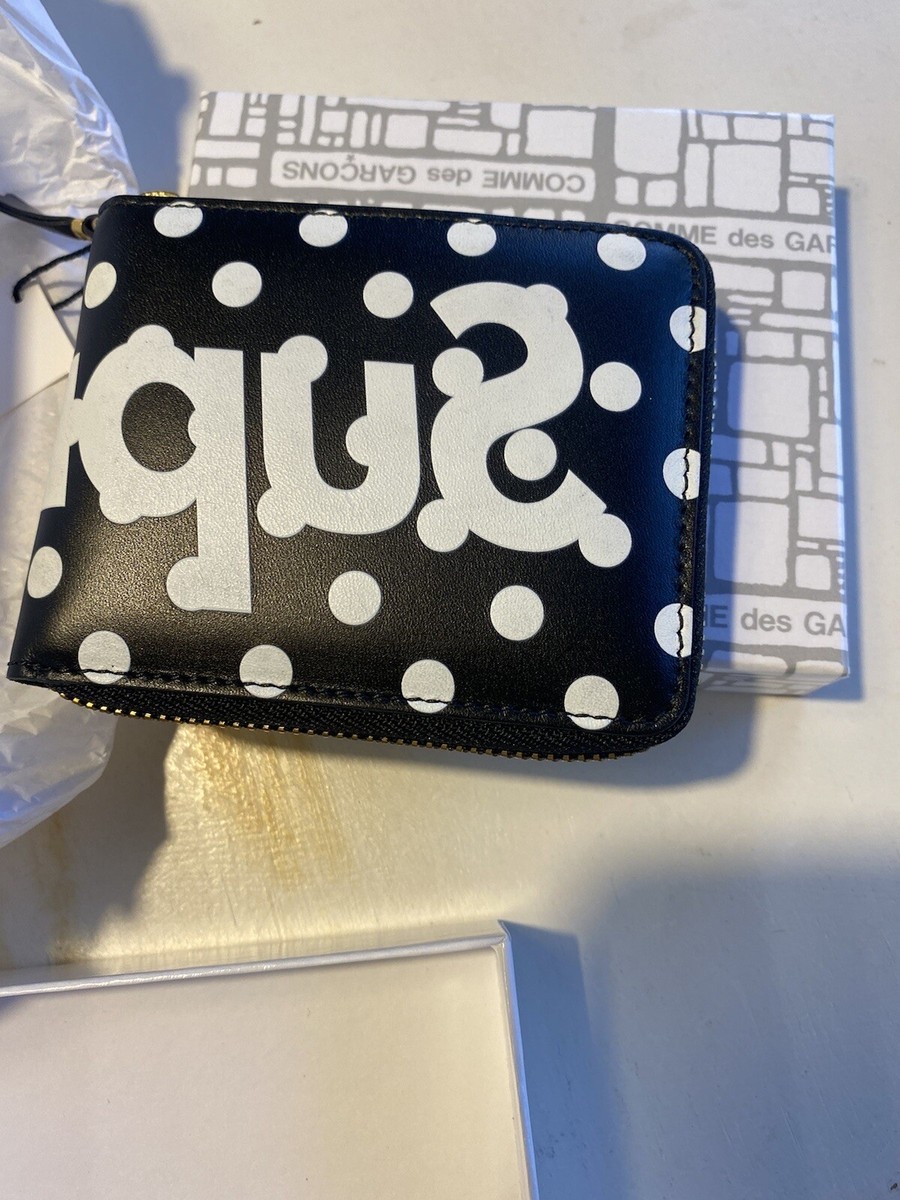 Supreme × Comme des Garcons Wallet Black Dots SS14 Rare Box Logo