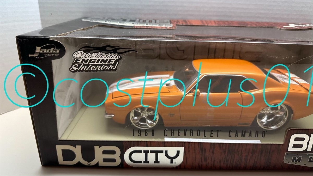 JADA DUB CIT 1968 CHEVY CAMARO 1:18 ORANGE WITH WHITE STRIPE CC | eBay