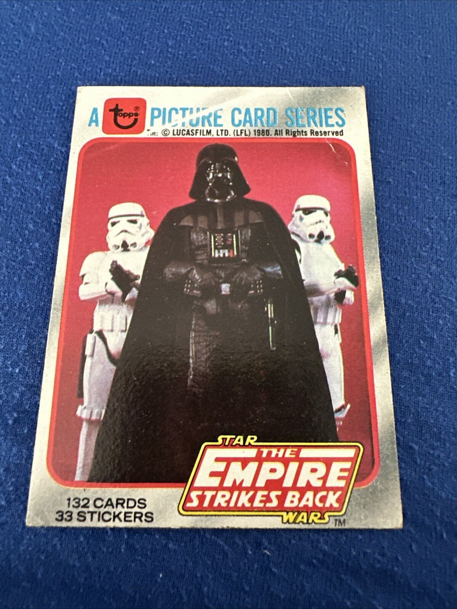 1980 Topps Star Wars Empire Strikes Back Darth Vader #1 Vg | eBay