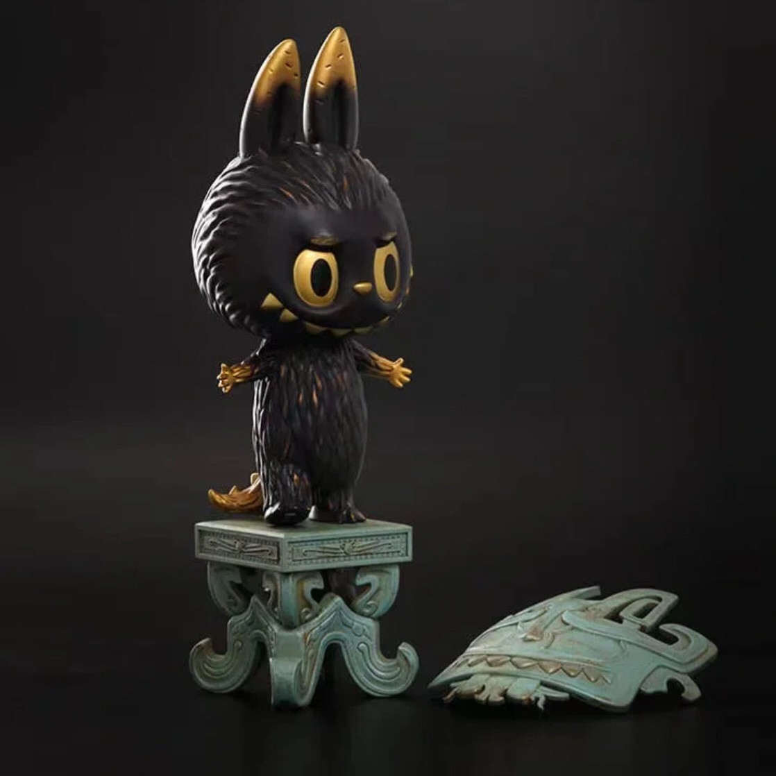 POP MART x HOW2WORK Zimomo Bronze Mask Limited Edition Art Toy | eBay