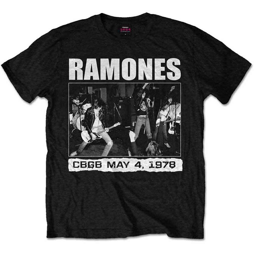 Ramones CBGB 1978 T-Shirt Black New | eBay