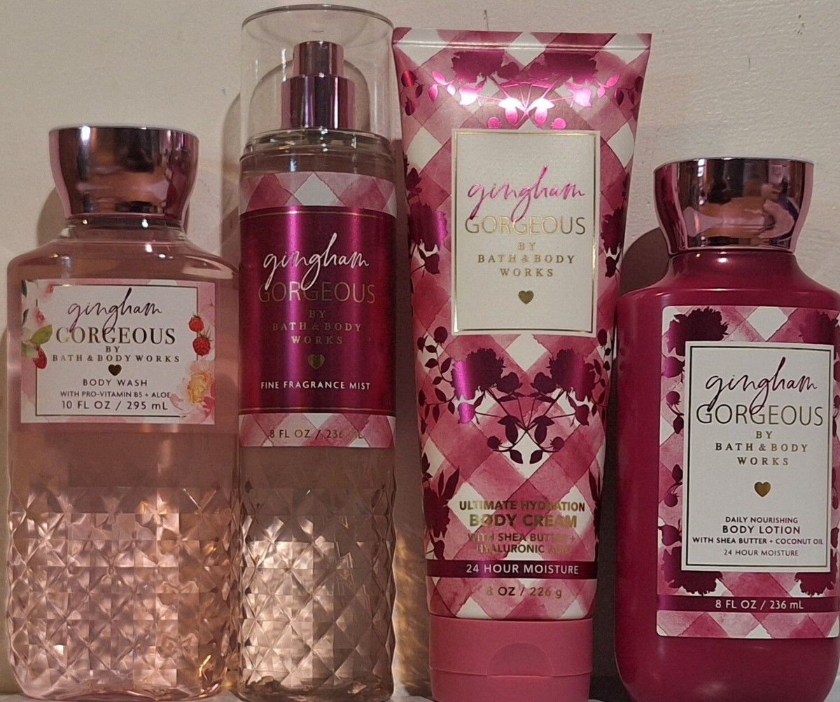 Bath & Body Works Gingham Gorgeous Body Wash, Mist, Cream & Lotion