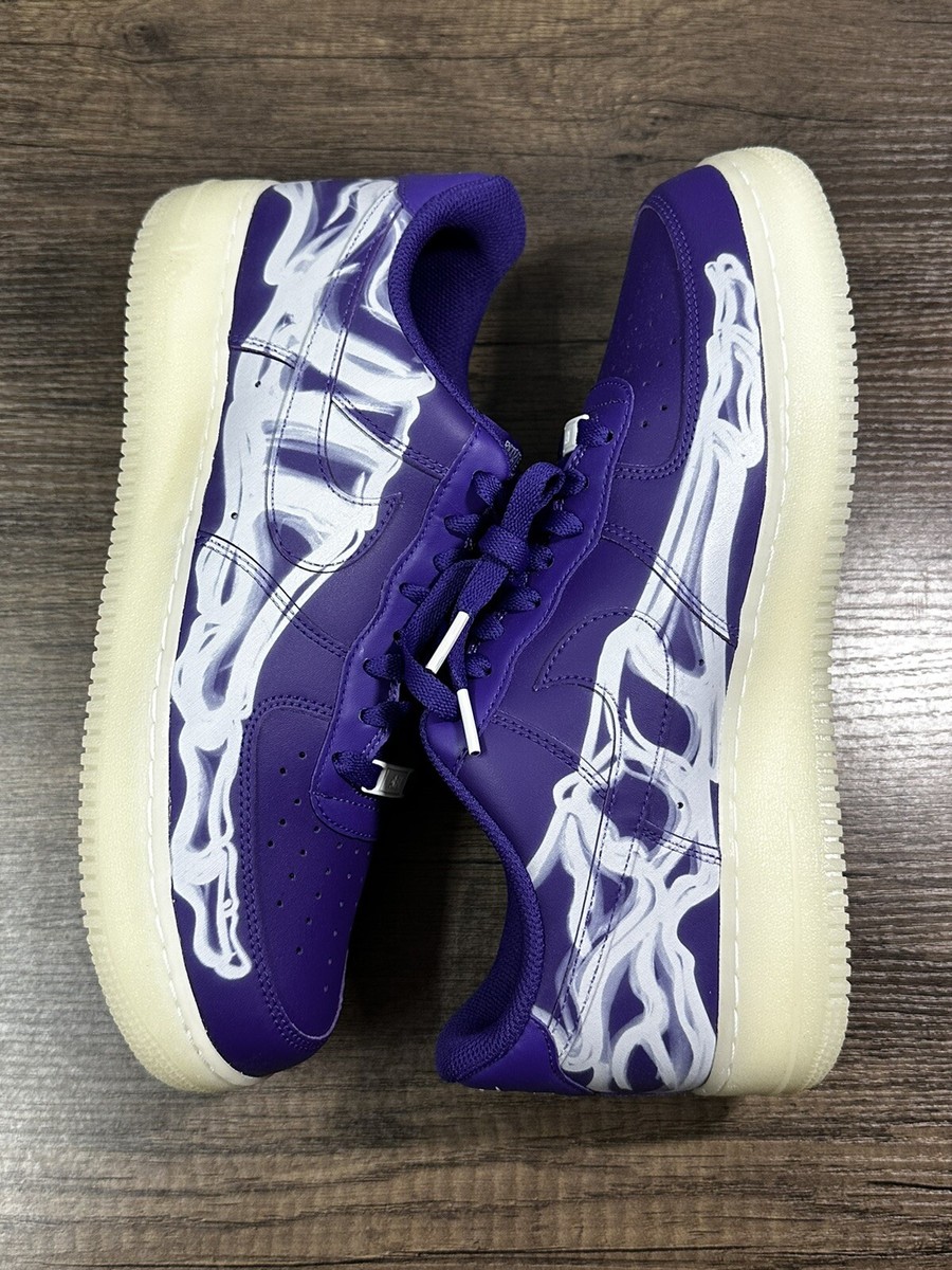Nike Air Force 1 Low QS 'Purple Skeleton' (CU8067-500) Men's 4