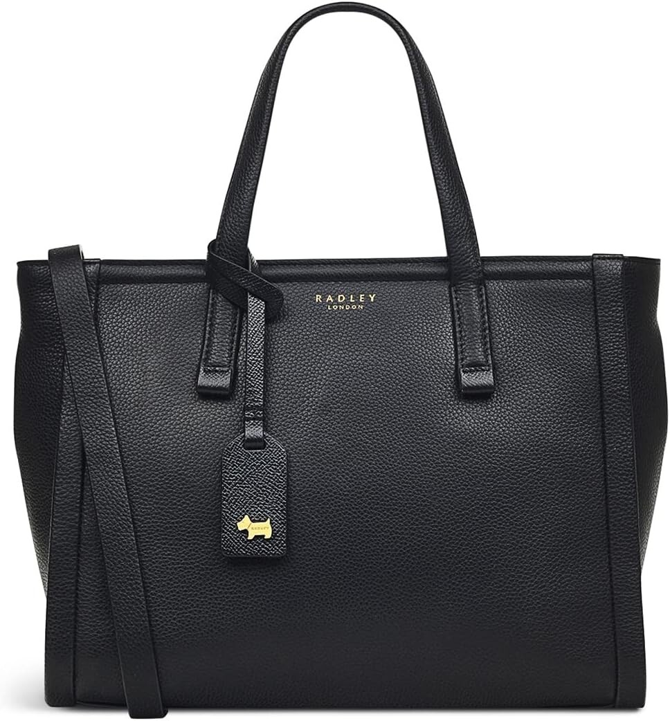 RADLEY LONDON H7674001 BLACK CHARTWELL ZIPTOP WOMENS MEDIUM