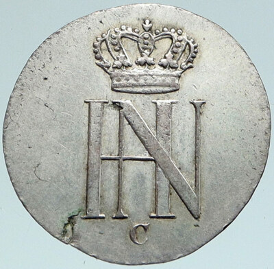 1807 GERMANY Kingdom of WESTPHALIA Jerome Napoleon Silver 1/12