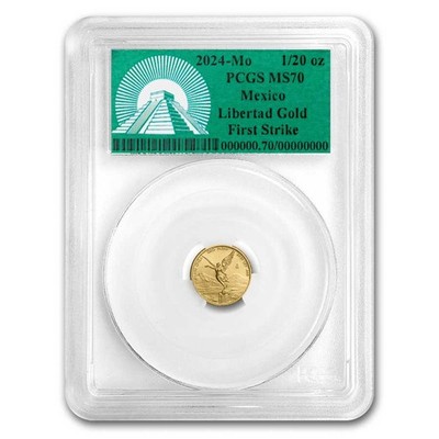 2024 Mexico 1/20 oz Gold Libertad MS-70 PCGS (FS, Green Label) | eBay