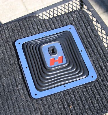 Large Chrome Red H Rubber Big Super Boot for Hurst Shifters - 8