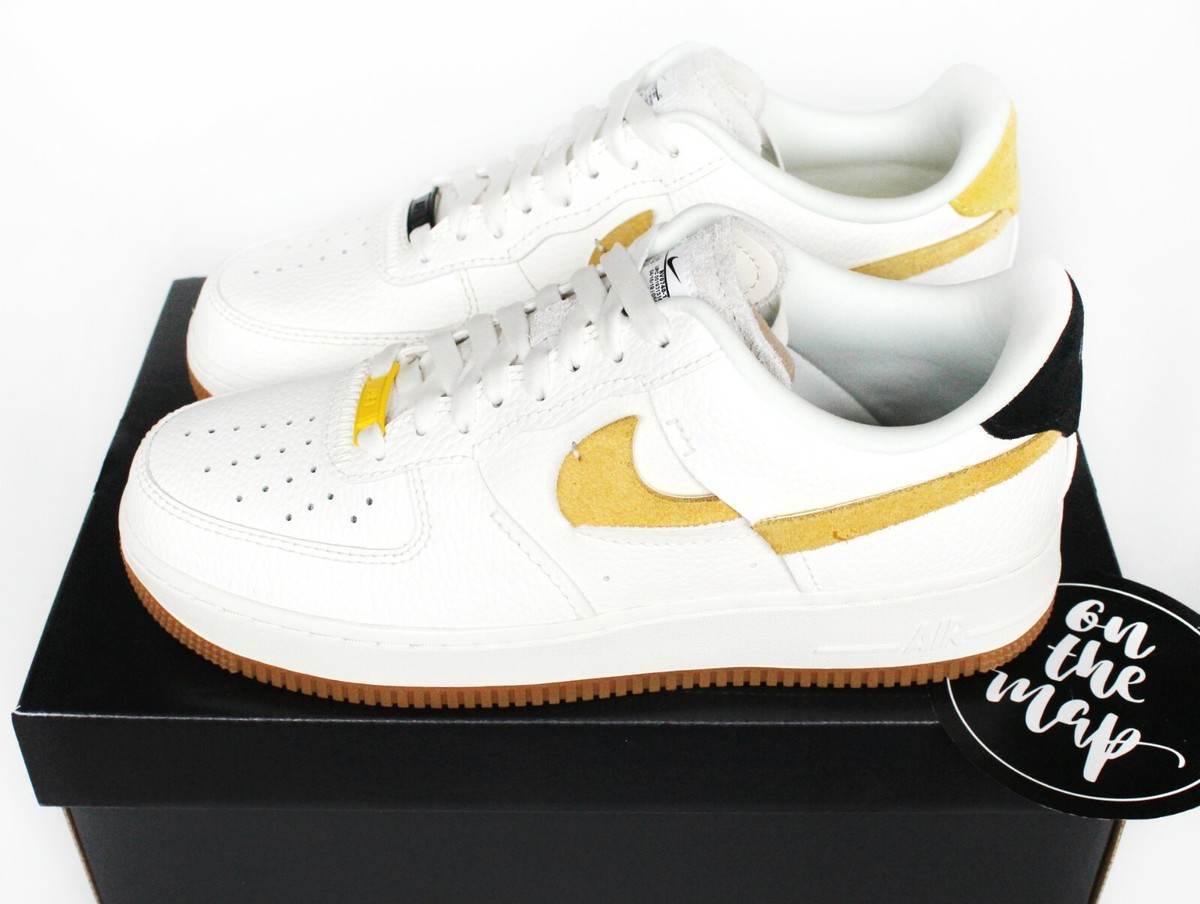 Nike Air Force 1 AF1 '07 LXX Vandalised White Yellow Black UK 9 US