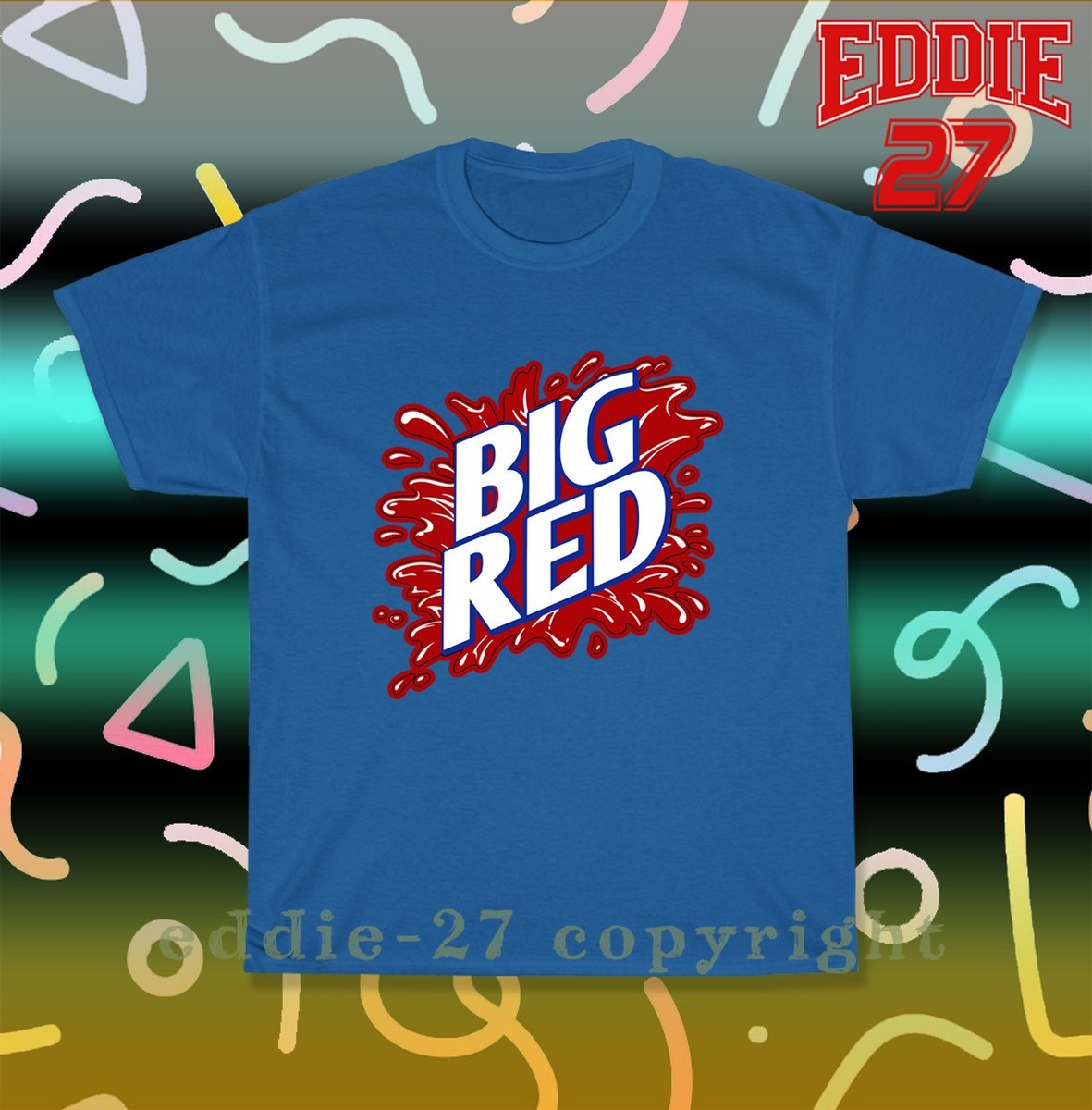 New Tee Shirt Big Red Soda Logo Men's T-Shirt American Tee Shirt