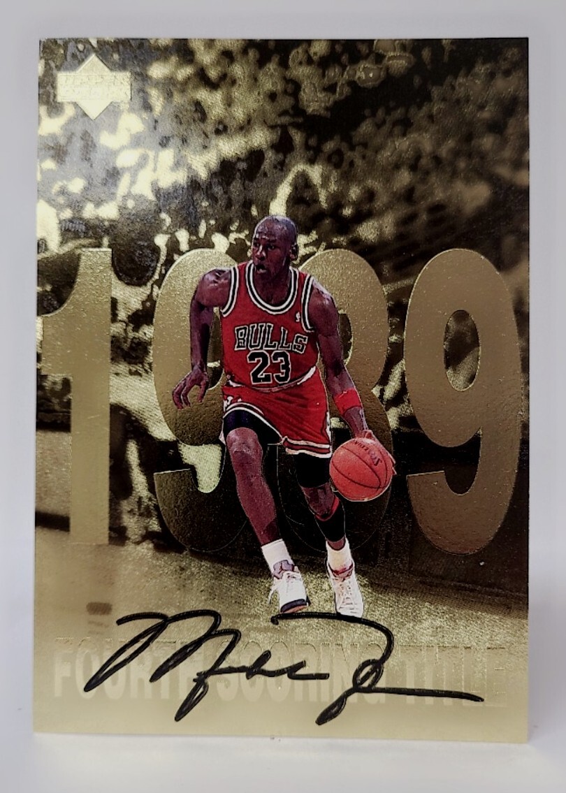 Michael Jordan 1992 Upper Deck Gatorade Jumbo Card Gold Facsimile
