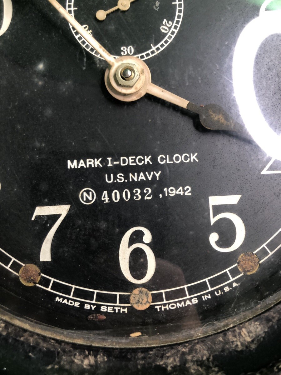 US Navy MARK I - DECK CLOCK 1942 Seth Thomas Bakelite Exterior | eBay