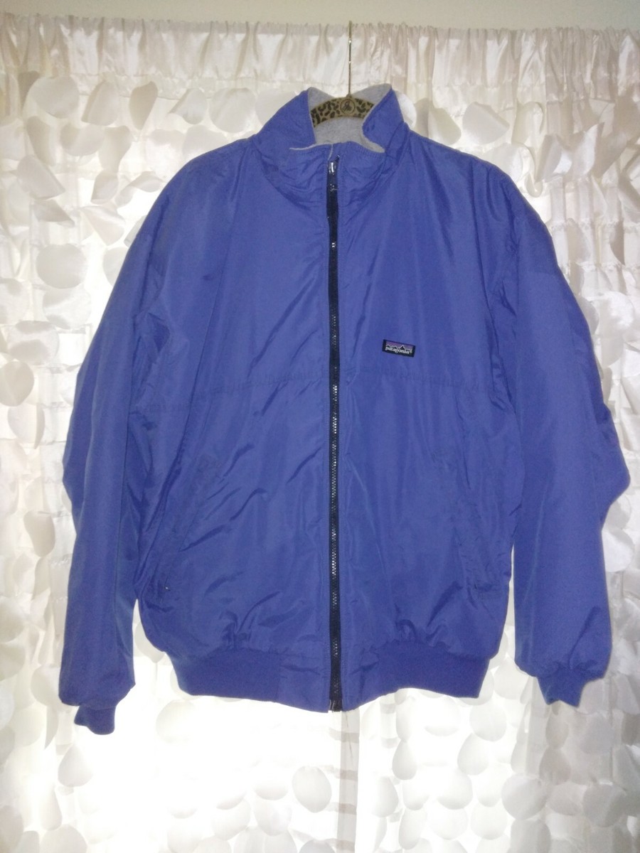 Vintage 90s Patagonia Bomber Fleece Lined Zip Jacket size M made