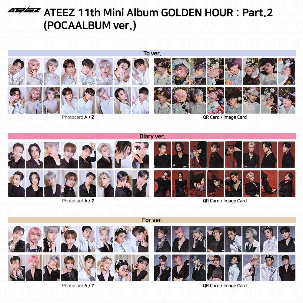 ATEEZ The 11th Mini Album Golden Hour Part.2 POCAALBUM ver