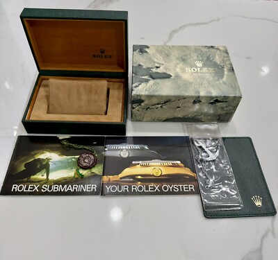 GENUINE Vintage Rolex Submariner 16800 16803 Watch Box Booklets