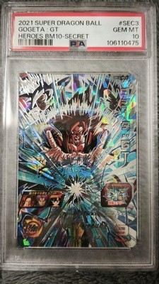 Super Dragon Ball Heroes Bm10-Sec3 Gogeta Gt Psa10 | eBay