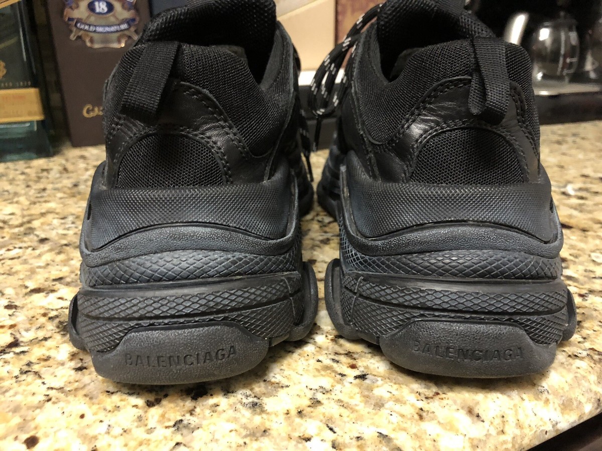 balenciaga triple s Triple Black 40 | eBay