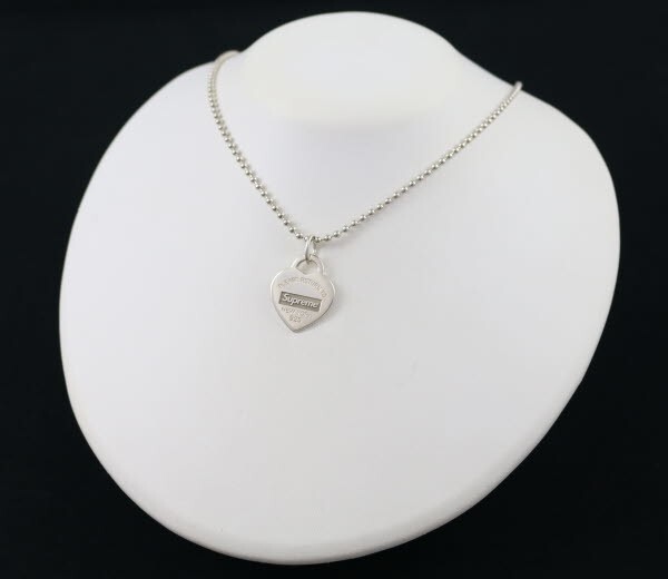 Supreme Tiffany & Co Return To Tiffany Heart Tag Pendant Chain