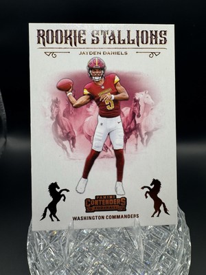 2024 Panini Contenders Football Jayden Daniels Rookie Stallions