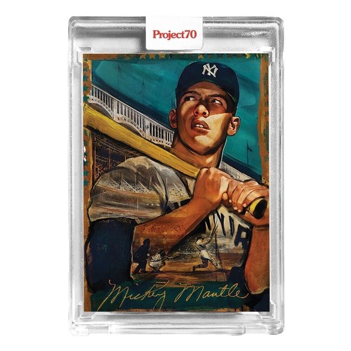 MICKEY MANTLE 2000 FLEER GREATS #1 PSA 7 NM BASEBALL TRADING CARD