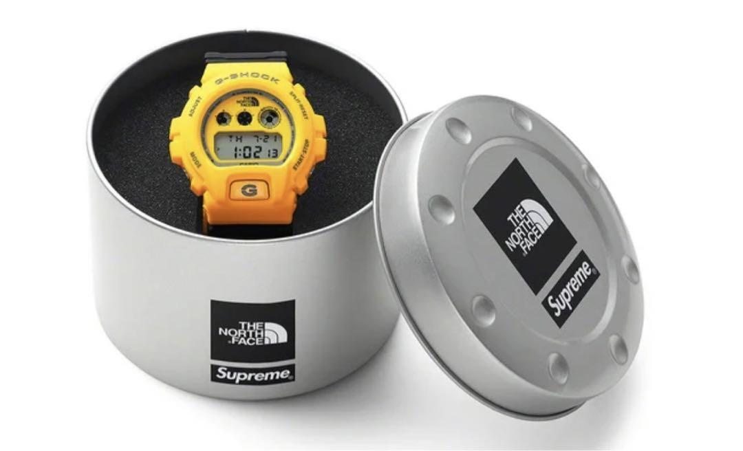 Supreme The North Face G-SHOCK Watch Black White Yellow Brand New