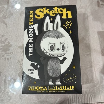 POP MART Sketch Mega Labubu 400% Action Figure Toys Model Gift