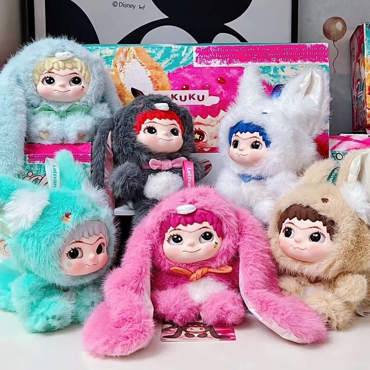 MINISO WAKUKU Fox&Bunny Trickor Treat Series Blind Box Figure Toy