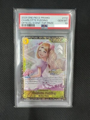 PSA 10 Charlotte Pudding OP03-112 Championship 2024 ONE PIECE Card