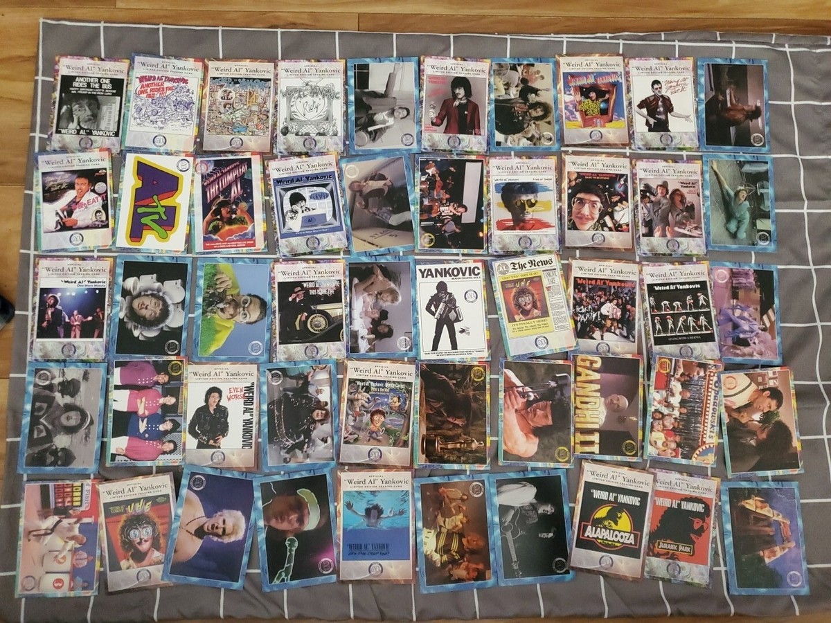 Full Set Of 133 Weird Al Yankovic Trading Cards in original Case