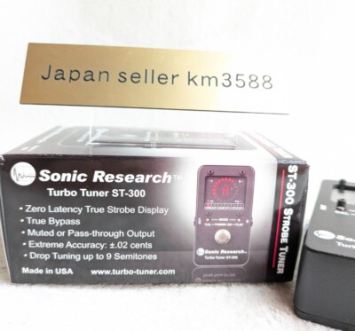 Sonic Research Turbo Tuner ST-300 Strobe Guitar/Bass Tuner JP From