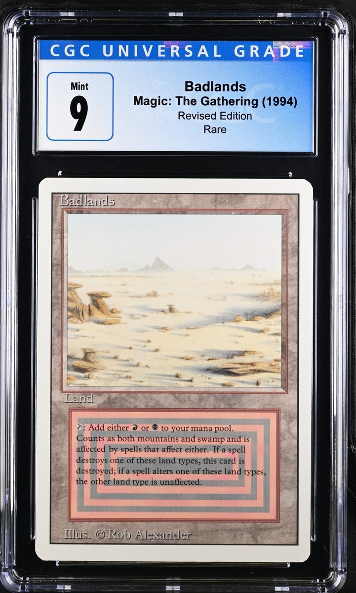 Magic: The Gathering MTG Badlands [Revised Edition] Graded CGC 9
