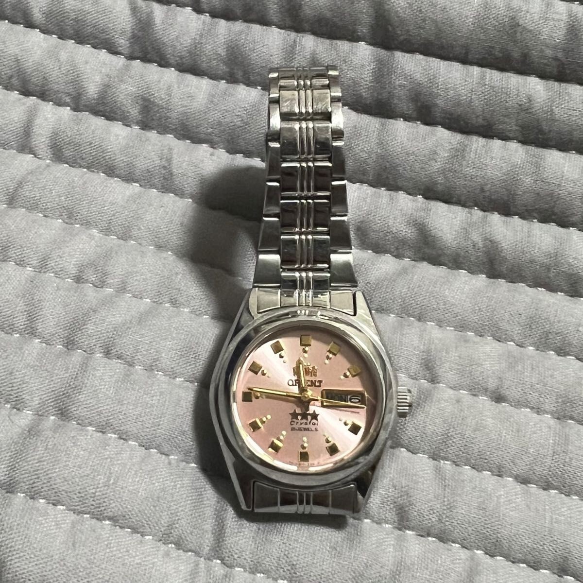 ORIENT Crystal 21 Jewels Automatic Women's Watch Color Silver