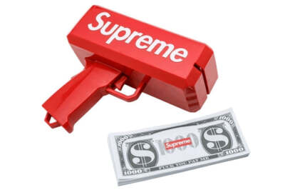 New Supreme SS17 Cash Cannon Money Gun Red Box Logo Authentic