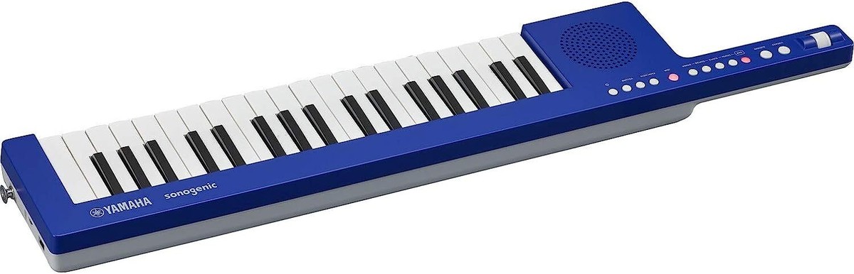 Yamaha SHS-300 SonoGenic Mini Keytar White Blue 37 Keys with Strap