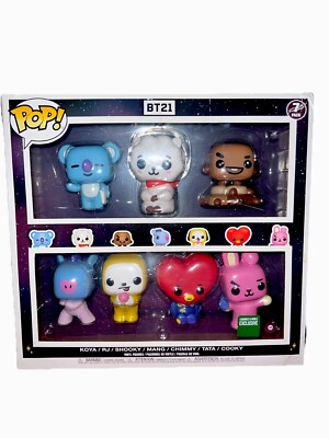 Funko Pop! Figures Exclusive BTS- BT21 7 Pack Set, Never Opened | eBay
