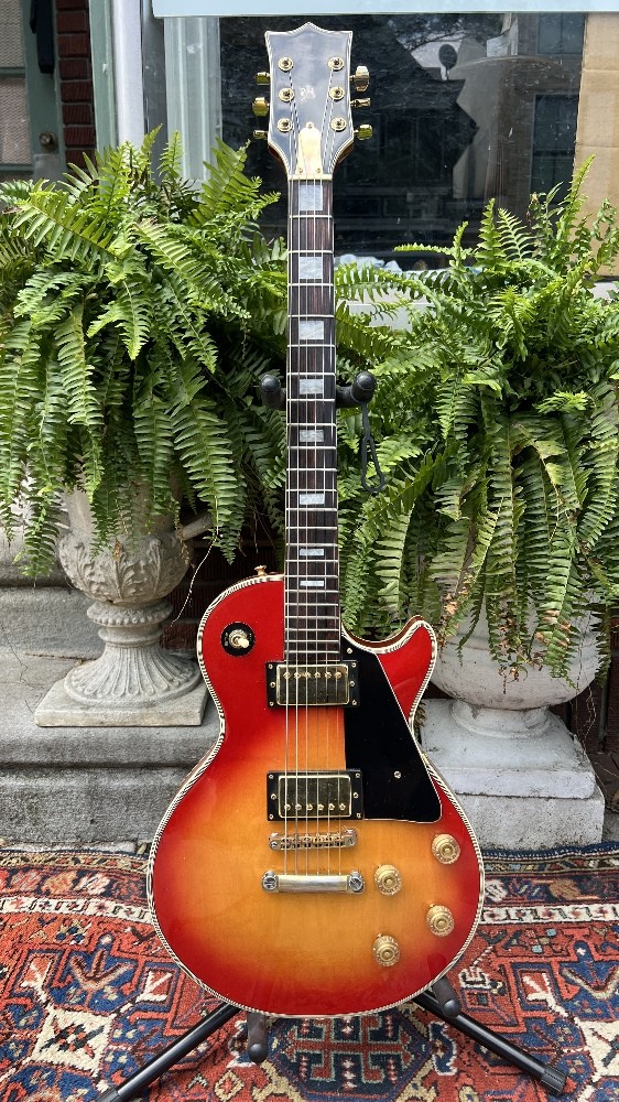 Vtg 1970's Lyle Les Paul Custom Lawsuit Copy Electric Guitar