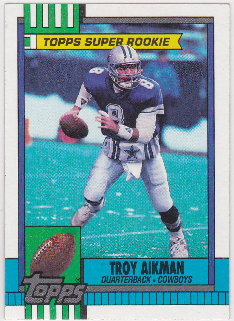 TROY AIKMAN Topps SUPER ROOKIE CARD Dallas Cowboys Football NFL