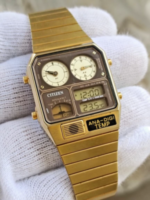Citizen Ana-Digi 8982 Temperature Alarm JG2103-72X Chronograph