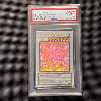 PSA 10 Gem Mint - Stardust Dragon TDGS-EN040 Ghost Rare YuGiOh
