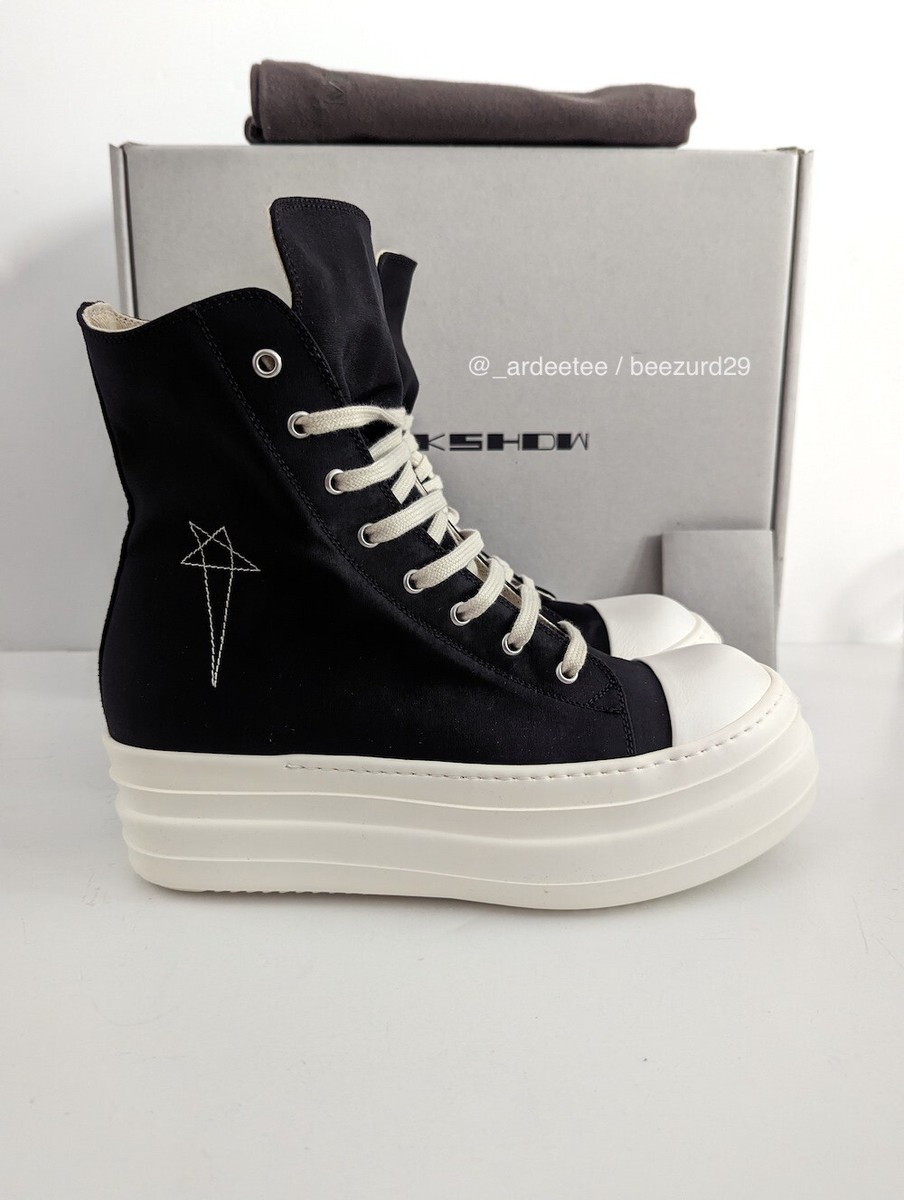 RICK OWENS DRKSHDW OG PENTAGRAM DOUBLE BUMPER RAMONES SS20 (BLACK