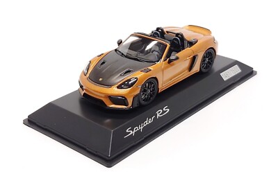 Spark 1:43 Porsche 718 Boxster Spyder RS (982) in Nordic Gold
