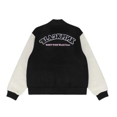 Verdy x Blackpink Varsity Jacket Black - Large Size Only (Asian