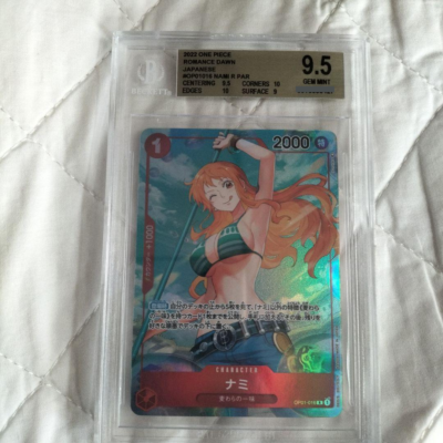 BGS 9.5 2022 Japanese One Piece Card Game Romance Dawn Nami