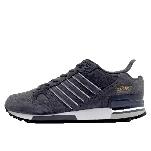 Adidas ZX 750 GZ1913 Sneaker Men's Gray Black Suede Lace-Up