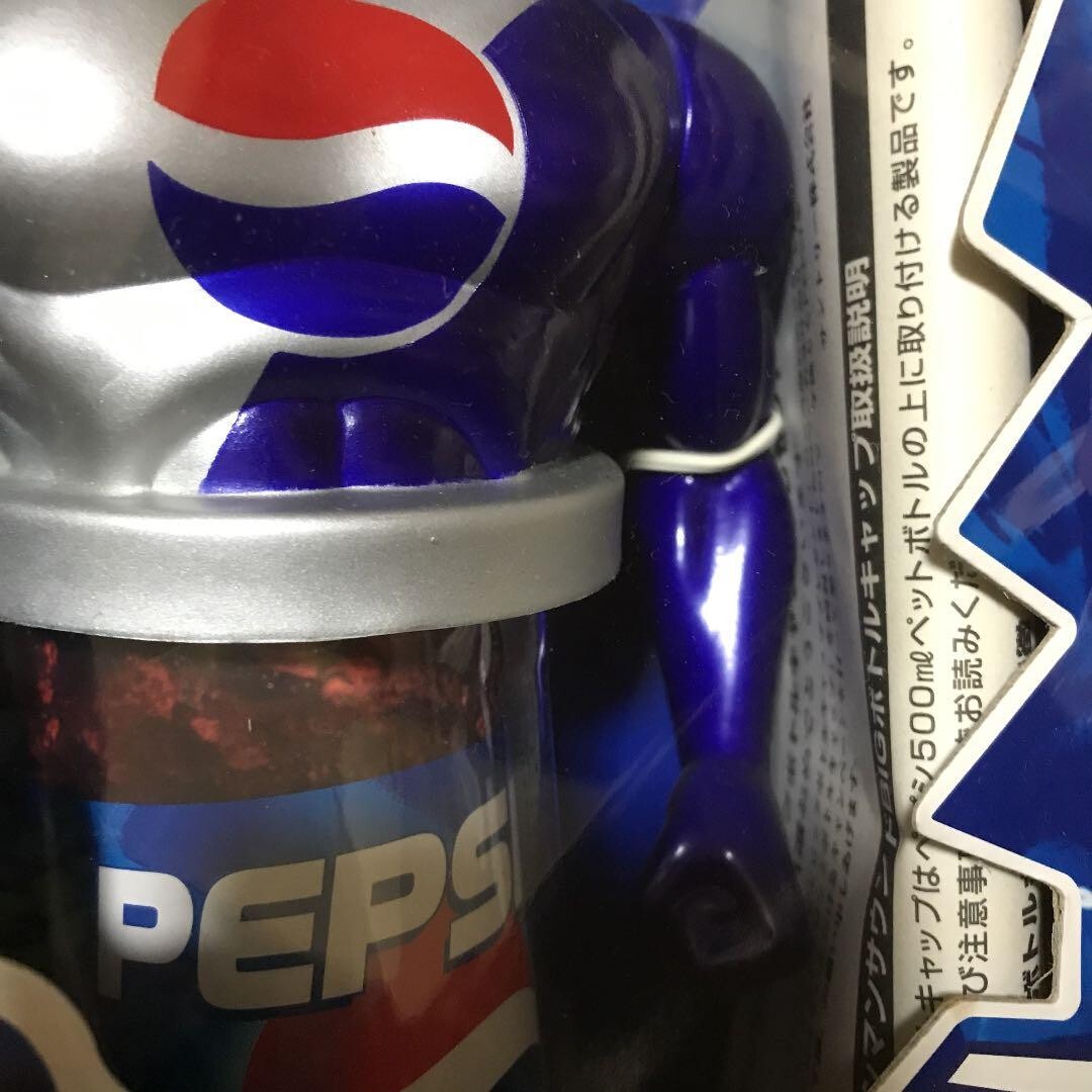 PEPSI MAN PEPSIMAN FIGURE SOUND BIG BOTTLE CAP LIMITED 1999 30cm