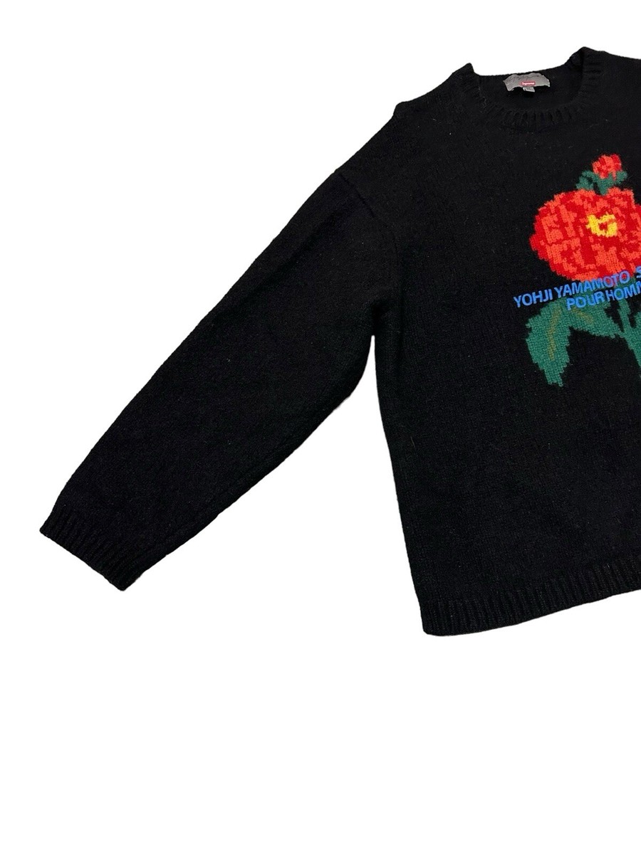 Supreme Yohji Yamamoto Sweater FW20 Black Size XL (Shrunk) Fits M