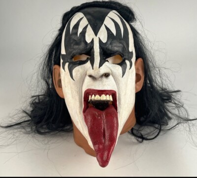 1996 KISS Vintage mask Gene Simmons Halloween Mask by Illusive